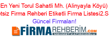 En+Yeni+Torul+Sahatli+Mh.+(Alinyayla+Köyü)+Ucretsiz+Firma+Rehberi+Etiketli+Firma+Listesi2.Sayfa Güncel+Firmaları!