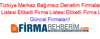 En+Yeni+Türkiye+Merkez+Bağımsız+Denetim+Firmaları+Etiketli+Firma+Listesi+Etiketli+Firma+Listesi+Etiketli+Firma+Listesi Güncel+Firmaları!