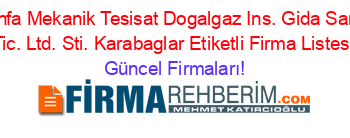 Enfa+Mekanik+Tesisat+Dogalgaz+Ins.+Gida+San.+Tic.+Ltd.+Sti.+Karabaglar+Etiketli+Firma+Listesi Güncel+Firmaları!