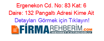 Ergenekon+Cd.+No:+83+Kat:+6+Daire:+132+Pangaltı+Adresi+Kime+Ait Detayları+Görmek+için+Tıklayın!