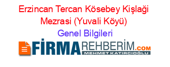 Erzincan+Tercan+Kösebey+Kişlaği+Mezrasi+(Yuvali+Köyü) Genel+Bilgileri
