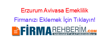 Erzurum+Avivasa+Emeklilik Firmanızı+Eklemek+İçin+Tıklayın!