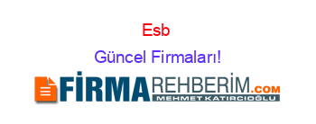 Esb+ Güncel+Firmaları!