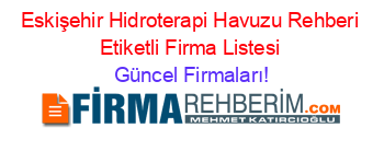 Eskişehir+Hidroterapi+Havuzu+Rehberi+Etiketli+Firma+Listesi Güncel+Firmaları!