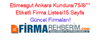 Etimesgut+Ankara+Kundura/75/8/””+Etiketli+Firma+Listesi15.Sayfa Güncel+Firmaları!