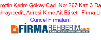 Fahrettin+Kerim+Gökay+Cad.+No:+267+Kat:+3+Daire:+8,+Sahrayıcedit,+Adresi+Kime+Ait+Etiketli+Firma+Listesi Güncel+Firmaları!