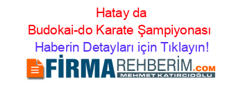 +Hatay+da+Budokai-do+Karate+Şampiyonası Haberin+Detayları+için+Tıklayın!