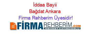 İddaa+Bayii+Bağdat+Ankara Firma+Rehberim+Üyesidir!