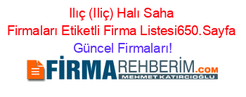 Ilıç+(Iliç)+Halı+Saha+Firmaları+Etiketli+Firma+Listesi650.Sayfa Güncel+Firmaları!