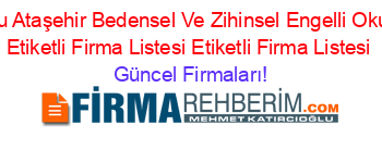 Inonu+Ataşehir+Bedensel+Ve+Zihinsel+Engelli+Okulları+Etiketli+Firma+Listesi+Etiketli+Firma+Listesi Güncel+Firmaları!