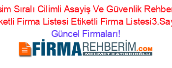 İsim+Sıralı+Cilimli+Asayiş+Ve+Güvenlik+Rehberi+Etiketli+Firma+Listesi+Etiketli+Firma+Listesi3.Sayfa Güncel+Firmaları!