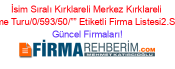 İsim+Sıralı+Kırklareli+Merkez+Kırklareli+Gurme+Turu/0/593/50/””+Etiketli+Firma+Listesi2.Sayfa Güncel+Firmaları!