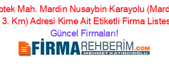 İsim+Sıralı+Kotek+Mah.+Mardin+Nusaybin+Karayolu+(Mardin+Nusaybin+Karayolu+3.+Km)+Adresi+Kime+Ait+Etiketli+Firma+Listesi3.Sayfa Güncel+Firmaları!