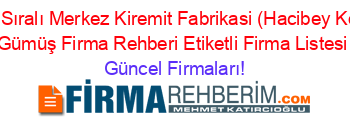 İsim+Sıralı+Merkez+Kiremit+Fabrikasi+(Hacibey+Köyü)+Gümüş+Firma+Rehberi+Etiketli+Firma+Listesi Güncel+Firmaları!