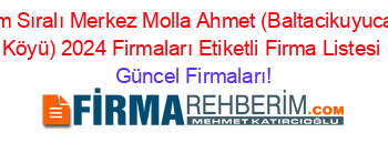 İsim+Sıralı+Merkez+Molla+Ahmet+(Baltacikuyucaği+Köyü)+2024+Firmaları+Etiketli+Firma+Listesi Güncel+Firmaları!