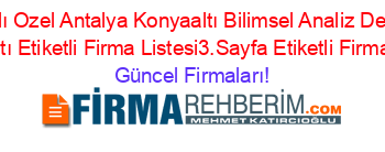 İsim+Sıralı+Ozel+Antalya+Konyaaltı+Bilimsel+Analiz+Dershanesi+Konyaaltı+Etiketli+Firma+Listesi3.Sayfa+Etiketli+Firma+Listesi Güncel+Firmaları!