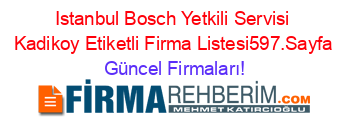Istanbul+Bosch+Yetkili+Servisi+Kadikoy+Etiketli+Firma+Listesi597.Sayfa Güncel+Firmaları!