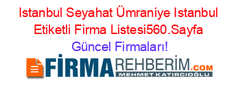 Istanbul+Seyahat+Ümraniye+Istanbul+Etiketli+Firma+Listesi560.Sayfa Güncel+Firmaları!