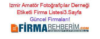 Izmir+Amatör+Fotoğrafçılar+Derneği+Etiketli+Firma+Listesi3.Sayfa Güncel+Firmaları!