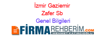 İzmir+Gaziemir+Zafer+Sb Genel+Bilgileri