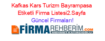 Kafkas+Kars+Turizm+Bayrampasa+Etiketli+Firma+Listesi2.Sayfa Güncel+Firmaları!