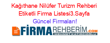 Kağıthane+Nilüfer+Turizm+Rehberi+Etiketli+Firma+Listesi3.Sayfa Güncel+Firmaları!