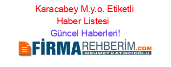 Karacabey+M.y.o.+Etiketli+Haber+Listesi+ Güncel+Haberleri!