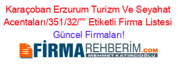 Karaçoban+Erzurum+Turizm+Ve+Seyahat+Acentaları/351/32/””+Etiketli+Firma+Listesi Güncel+Firmaları!