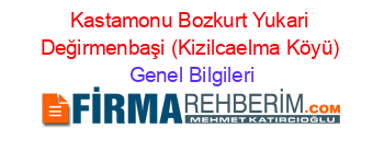 Kastamonu+Bozkurt+Yukari+Değirmenbaşi+(Kizilcaelma+Köyü) Genel+Bilgileri