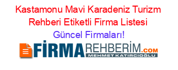Kastamonu+Mavi+Karadeniz+Turizm+Rehberi+Etiketli+Firma+Listesi Güncel+Firmaları!