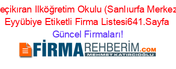 Keçikıran+Ilköğretim+Okulu+(Sanlıurfa+Merkez)+Eyyübiye+Etiketli+Firma+Listesi641.Sayfa Güncel+Firmaları!