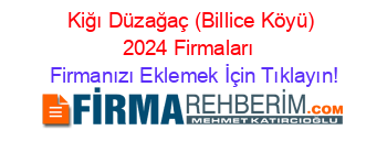 Kiğı+Düzağaç+(Billice+Köyü)+2024+Firmaları+ Firmanızı+Eklemek+İçin+Tıklayın!