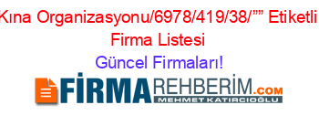 Kına+Organizasyonu/6978/419/38/””+Etiketli+Firma+Listesi Güncel+Firmaları!