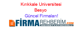 Kırıkkale+Universitesi+Besyo+ Güncel+Firmaları!