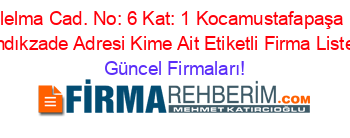 Kızılelma+Cad.+No:+6+Kat:+1+Kocamustafapaşa+Mh.+Fındıkzade+Adresi+Kime+Ait+Etiketli+Firma+Listesi Güncel+Firmaları!