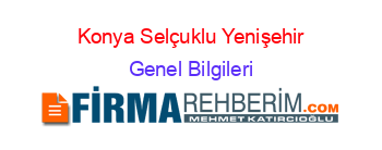 Konya+Selçuklu+Yenişehir Genel+Bilgileri