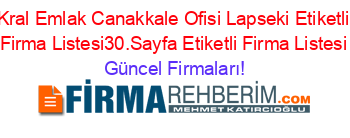 Kral+Emlak+Canakkale+Ofisi+Lapseki+Etiketli+Firma+Listesi30.Sayfa+Etiketli+Firma+Listesi Güncel+Firmaları!
