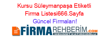 Kursu+Süleymanpaşa+Etiketli+Firma+Listesi666.Sayfa Güncel+Firmaları!