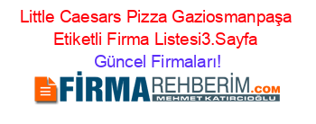 Little+Caesars+Pizza+Gaziosmanpaşa+Etiketli+Firma+Listesi3.Sayfa Güncel+Firmaları!