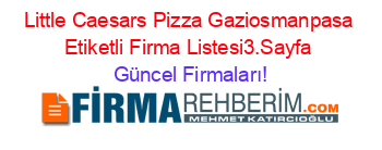 Little+Caesars+Pizza+Gaziosmanpasa+Etiketli+Firma+Listesi3.Sayfa Güncel+Firmaları!