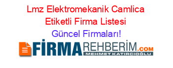 Lmz+Elektromekanik+Camlica+Etiketli+Firma+Listesi Güncel+Firmaları!
