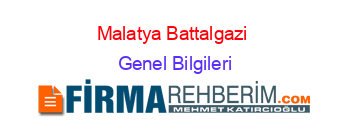 Malatya+Battalgazi+ Genel+Bilgileri