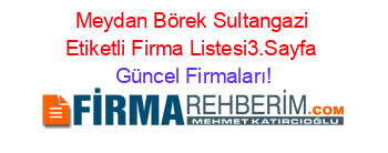 Meydan+Börek+Sultangazi+Etiketli+Firma+Listesi3.Sayfa Güncel+Firmaları!