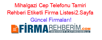 Mihalgazi+Cep+Telefonu+Tamiri+Rehberi+Etiketli+Firma+Listesi2.Sayfa Güncel+Firmaları!