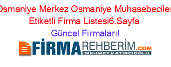 Osmaniye+Merkez+Osmaniye+Muhasebeciler+Etiketli+Firma+Listesi6.Sayfa Güncel+Firmaları!