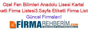 Ozel+Fen+Bilimleri+Anadolu+Lisesi+Kartal+Etiketli+Firma+Listesi3.Sayfa+Etiketli+Firma+Listesi Güncel+Firmaları!
