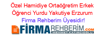 Özel+Hamidiye+Ortaöğretim+Erkek+Öğrenci+Yurdu+Yakutiye+Erzurum Firma+Rehberim+Üyesidir!