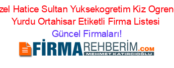 Ozel+Hatice+Sultan+Yuksekogretim+Kiz+Ogrenci+Yurdu+Ortahisar+Etiketli+Firma+Listesi Güncel+Firmaları!