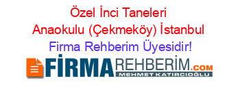 Özel+İnci+Taneleri+Anaokulu+(Çekmeköy)+İstanbul Firma+Rehberim+Üyesidir!