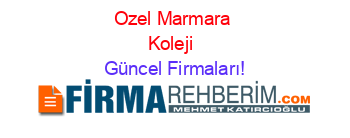 Ozel+Marmara+Koleji+ Güncel+Firmaları!